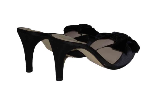 Тапочки Jaimies GLAMOUR mule nina черные фото 3