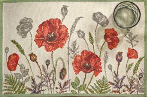 Подтарельник Sander POPPY MEADOW 32х48 (цвет 40) Артикул: 89208 DolceNoce фото 2