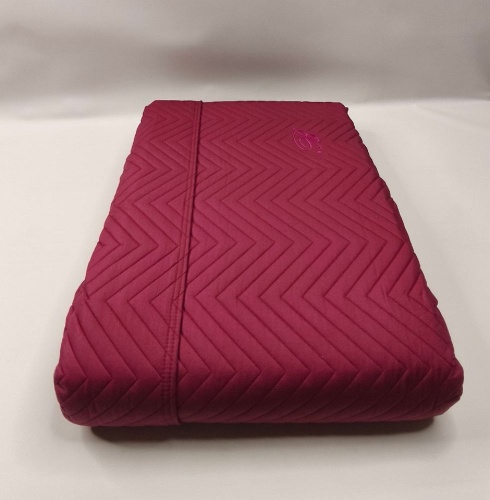 Покрывало Blumarine STILE BLU 270х270 бордовое 41 borgogna burgundy Артикул: 93720 DolceNoce фото 4