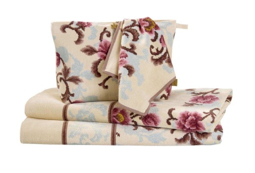 Набор полотенец Feiler LEGASY BLOOM 137-141 creme-taupe (кремовый-темно-серый) Артикул:  DolceNoce фото 6