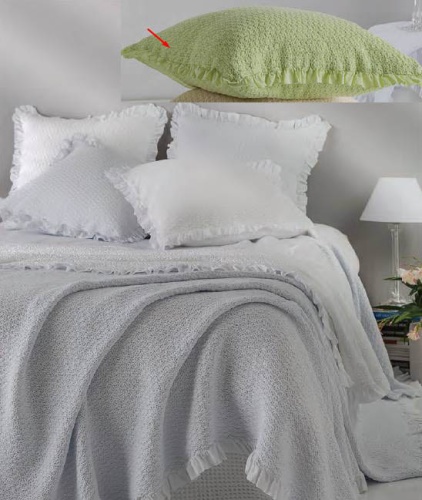 Покрывало Mirabello ARLES V07 Verde (салатовый) 260x260 Артикул: 92690 DolceNoce
