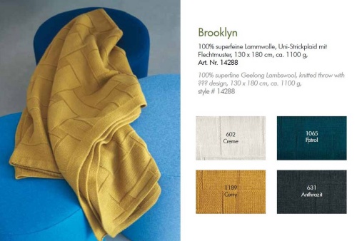 Плед Eagle BROOKLYN 1065 Dark Blue Артикул: 97607 DolceNoce фото 2