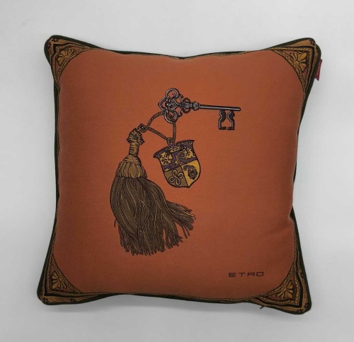 Подушка декоративная Etro HERALD AQ371 S9700 orange/grey 45x45 Артикул: 70177 DolceNoce фото 2