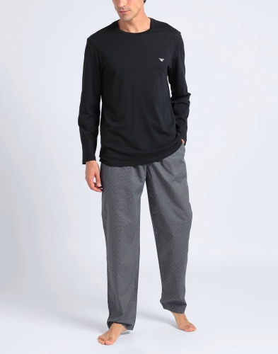 Пижама мужская Emporio Armani LEO 111994 12511 eagle black черная