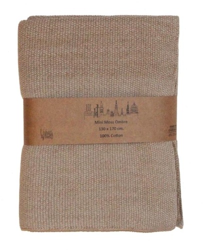 Плед Living By Colors MINI MOSS 130x170 цвет SAND OMBRE Артикул: 90072 DolceNoce