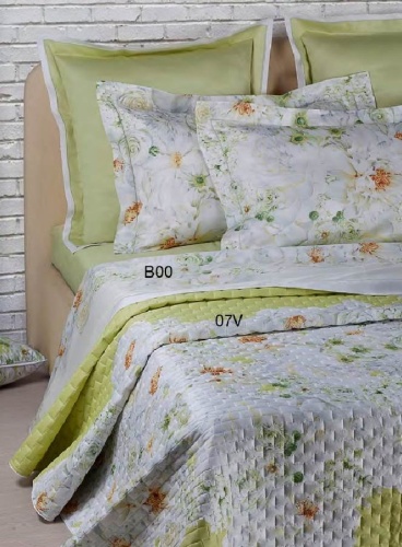 Покрывало Mirabello WHITE BOUQUET 07V F.verde 270x260 Артикул: 91637 DolceNoce
