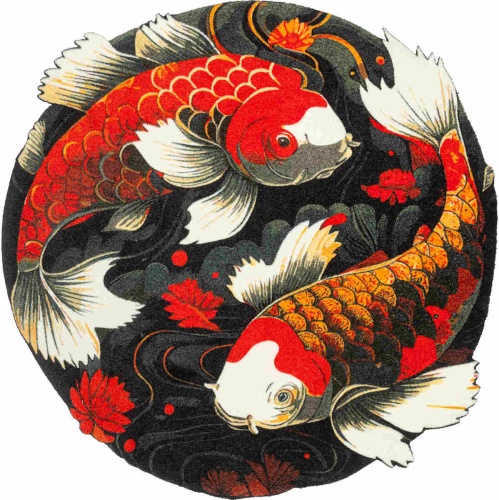 Коврик Kleen-Tex KOI COUPLE (075182) 120х120 Артикул: 77418 DolceNoce