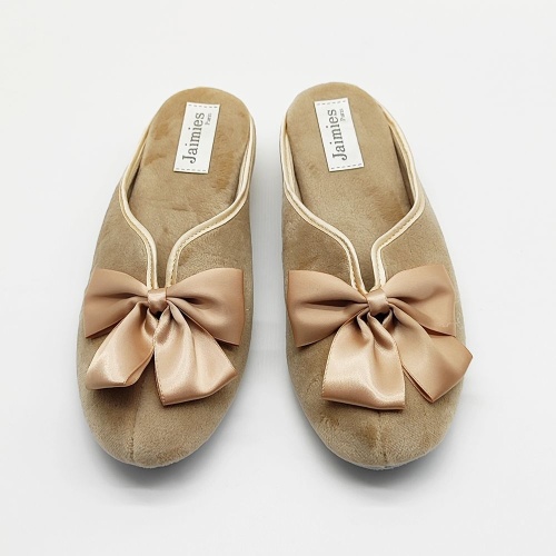Тапочки Jaimies NATHALIE mule classic mink бежевые