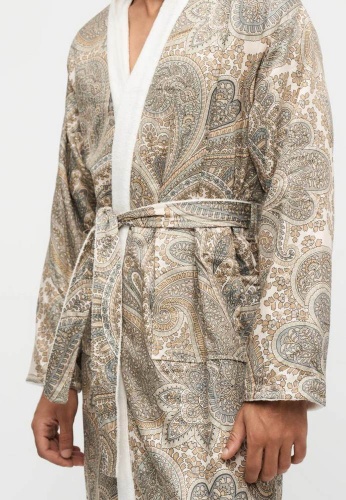 Халат Etro GIANO DOUBLE 99KA513 X0820 stampa beige бежевый фото 6