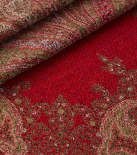Плед Etro CARVIN Rosso BRILLANTE бордовый 200х200 Артикул: 70081 DolceNoce фото 12