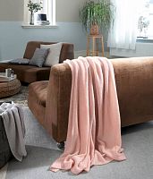 Плед Biederlack PASTEL GRADIENT (729071) Rose Mesh Knit 130х170