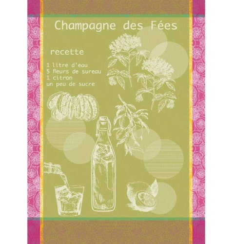 Полотенце Garnier-Thiebaut CHAMPAGNE DES FEES MOUSSE 56х77 Артикул: 79992 DolceNoce