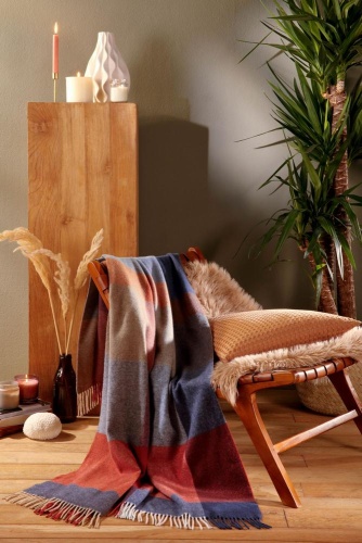 Плед Biederlack NATURALS&PLAIDS (809612) pleasant stone 130х170 Артикул: 79259 DolceNoce фото 2