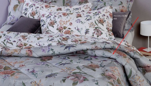 Постельное белье Mirabello LUCE SUI FIORI 08N Grigio