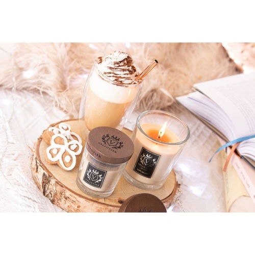 Свеча средняя Vellutier Кремовый амаретто (Crema All’Amaretto) 225 гр Артикул: 24839 DolceNoce фото 3