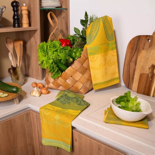 Полотенце Garnier-Thiebaut LES COURGETTES JONQUILLE 56х77 Артикул: 79991 DolceNoce фото 3